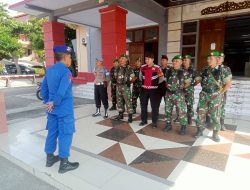 Polres Rembang Kolaborasi Bersama Kodim 0720/Rembang Gelar Pengamanan Rapat Pleno Rekapitulasi Pemilu 2024 Tingkat Kabupaten Rembang