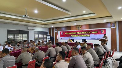 Tutup Buku 2024, Polres Rembang Gelar Sosialisasi Anggaran DIPA TA. 2025