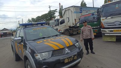 Cegah Aksi Premanisme, Polsek Sluke Patroli Rutin Kantong Parkir Truk