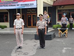 Wakapolres Rembang Pimpin Upacara Kenaikan Pangkat Pengabdian & Kenaikan Pangkat PNS Polri TMT 1 Desember 2024