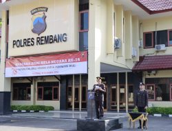 Wakapolres Rembang Pimpin Upacara Hari Bela Negara Ke-76 Tahun 2024 di Mapolres Rembang