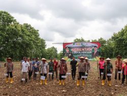 Polres Rembang Turut Ikuti Launching Penanaman Jagung Serentak 1 Juta Hektar Secara Virtual