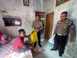 Satlantas Polres Rembang Besuk Korban Laka Lantas Dalam Rangka Ops Keselamatan Candi 2025