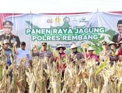 Kapolres Rembang Pimpin Acara Panen Raya Jagung Dalam Rangka Progam Ketahanan Pangan