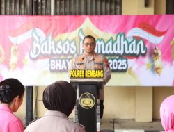 Polres Rembang Gelar Bazar & Baksos Presisi Ramadhan, Dipantau Langsung Kapolri dari Via Zoometting