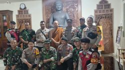 Sinergitas TNI- Polri, Polsek Lasem & Koramil Lasem Amankan Ibadah Hari Raya Waisak Di Vihara Ratanavana Arama