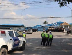 Terjunkan Ratusan Personil, Polres Rembang Amankan Aksi Unjuk Rasa di PT. PWI Rembang