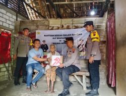 Puluhan Sembako Di Berikan Polsek Gunem Untuk Warga Membutuhkan, Sambut HUT Bhayangkara Ke-79