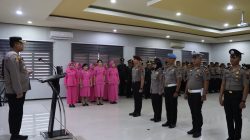 Kapolres Rembang Pimpin Langsung Upacara Korp Kenaikan Pangkat Personil TMT 1 Juli 2025