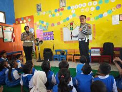Kenalkan Tertib Lalu Lintas Sejak Dini, Satlantas Polres Rembang Gelar Polsanak di TK Tutwuri Rembang