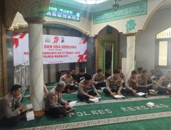 Rangkaian HUT Bhayangkara ke 79 Tahun 2025, Polres Rembang Menggelar Dzikir & Doa Bersama