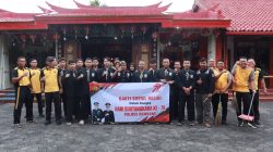 Polres Rembang Gandeng Perguruan Pencak Silat Gelar Bersih-bersih Tempat Ibadah Dalam Rangka HUT Bhayangkara ke 79