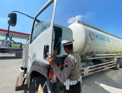 Satlantas Polres Rembang Terus Sosialisasikan Bahaya Kendaraan Over Loading, Cegah Kecelakaan Lalu Lintas