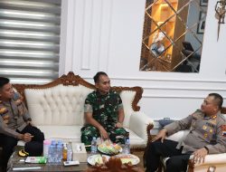 Pejabat Dandim 0720/Rembang yang Baru Lakukan Silaturahmi ke Mapolres Rembang