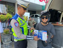 Satlantas Polres Rembang Gelar Dakgar & Sosialisasi Ops Patuh Candi 2025