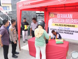 Polres Rembang Gelar Gerakan Pangan Murah Guna Menjaga Stabilitas Pasokan dan Harga Pangan