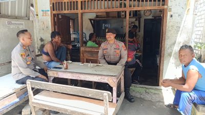 Sampaikan Pesan Kamtibmas, Kapolsek Lasem Sambang dan Tatap Muka Bersama Warga Dorokandang