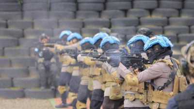 Polri Terkait Perdamaian Gaza Brimob Siapkan 350 Personel