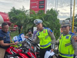 Satgas Kamsel Polres Rembang Sambangi PT PWI untuk Edukasi Keselamatan Berkendara