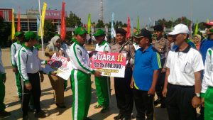 Polres Rembang Terima Hadiah Juara 2 Lomba Gerak Jalan 17 K  dan 45 K   dalam rangka HUT RI ke-72 tahun 2017 Kab Rembang