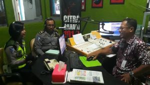 Operasi Keselamatan Candi 2018 : Sat Lantas Polres Rembang Sampaikan Himbauan di Radio