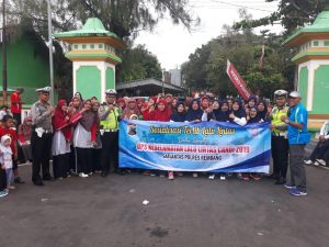 Satlantas Polres Rembang Sosialisasikan Ops Keselamatan Lalu Lintas Candi 2019