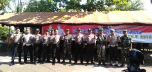 Rekap Kabupaten Selesai, Polisi di Rembang Belum Tarik Pasukan