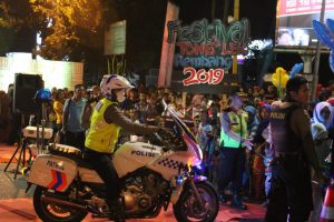 Polres Rembang Kawal Festival Tong-tong Lek