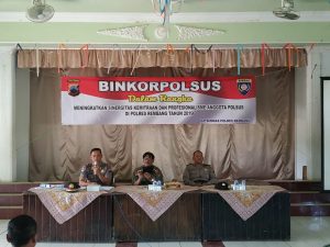 Sat Binmas Polres Rembang Gelar Binkorpolsus di KPH Kebonharjo