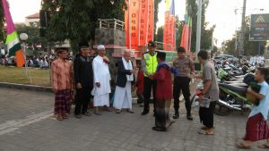 Puluhan Personel Polres Rembang Amankan Sholat Idul Adha