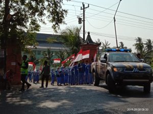 Polsek Sulang Rembang Kawal Jalan Santai Meriahkan Tahun Baru Islam 1441 H