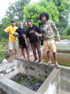 Inilah Wujud Kedekatan Mahasiswa Papua dan Polda Jateng Berikan Pelatihan Ternak Lele