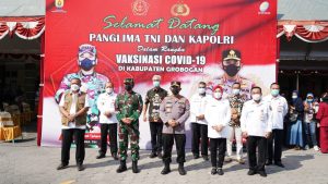 Panglima TNI, Kapolri dan Kepala BNPB Cek Pelaksaan Vaksinasi Di Grobogan