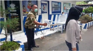 Urus SIM di Satlantas Polres Rembang, Warga Wajib Sterill dan Disiplin Prokes