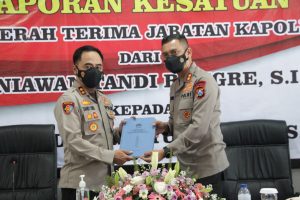 Polres Rembang Laksanakan Laporan Kesatuan Dalam Rangka Sertijab Kapolres