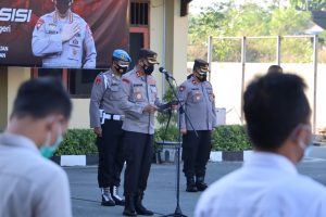 Apel Jam Pimpinan, Kapolres Rembang Tekankan Anggota terkait PPKM Darurat