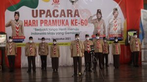 Kapolres Rembang Hadiri Upacara Peringatan Hari Pramuka ke 60