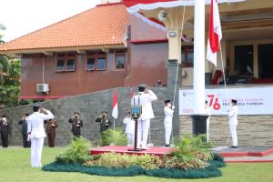 Kapolres Rembang Hadiri Upacara Bendera HUT RI ke 76