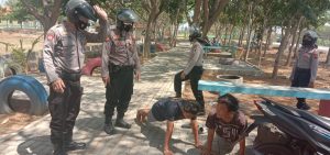 Sat Samapta Polres Rembang Patroli Woro-Woro Prokes