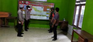 TNI-Polri wilayah Pamotan Rembang Kompak Cek dan Monitoring Posko PPKM Mikro
