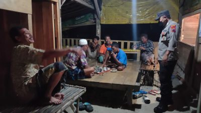Sembari BLP Malam, Anggota Polsek Pancur Sambang Warga Himbau terkait Paham Radikalisme dan Anti Pancasila