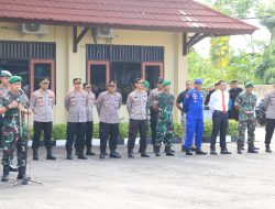 Sinergitas TNI-Polri, Dandim 0720/Rembang Pimpin Apel Gabungan Di Mapolres Rembang