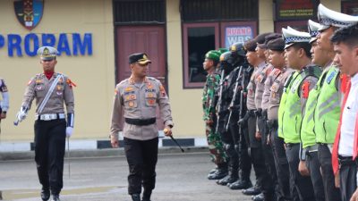 Kapolres Rembang Pimpin Apel Gelar Pasukan Ops Lilin Candi 2022