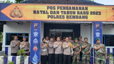 Kapolres Rembang Cek Kesiapan Posyan & Pospam Ops Lilin Candi 2022