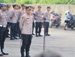 Jam Pimpinan, Kapolres Rembang Ambil Apel Senin Pagi