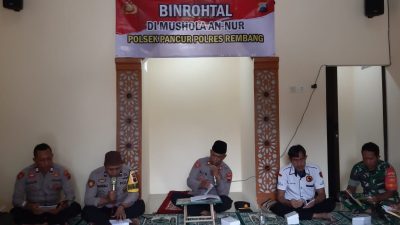 Kapolsek Pancur Pimpin Giat Binrohtal Kamis Bersama TNI-Polri & Satpol PP