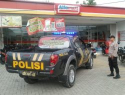 Sabtu Siang , Jajaran Polsek Sulang Patroli Dialogis di Alfamart