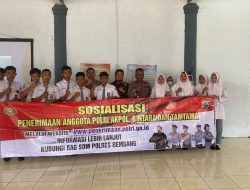Upaya Jaring Animo Pendaftar, Bag SDM Polres Rembang Sosialisasi Penerimaan Polri 2023
