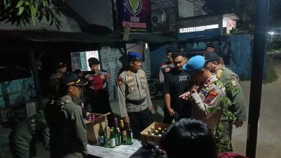 Ops Pekat Ramadhan, Personil Gabungan TNI-Polri & Satpol PP Rembang Kembali Sita Puluhan Miras