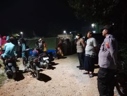 Kapolsek Bulu & Personil Pantau Kegiatan Perkemahan MTs Negeri 1 Pati di Desa Pondokrejo Bulu
